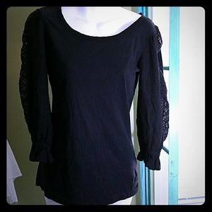 Free people blue long sleeve shirt m
